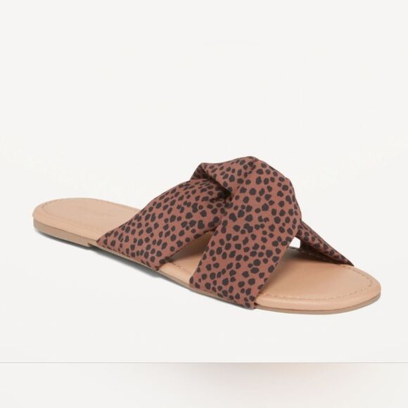 Old Navy faux-leather printed soft twist sandals  NWT * - Picture 2 of 4